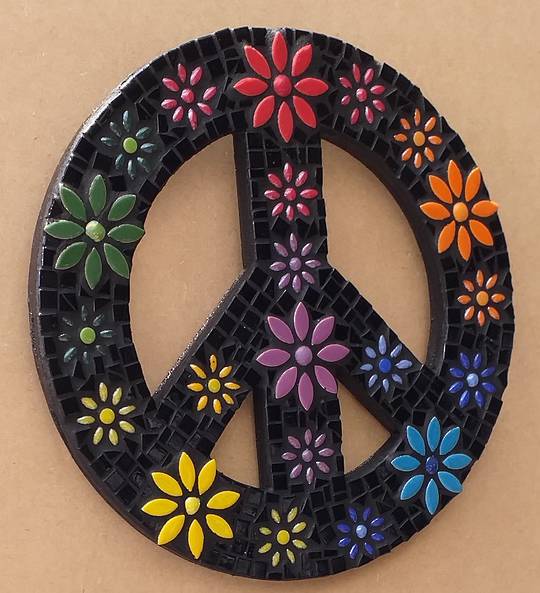 Mosaic Peace Sign